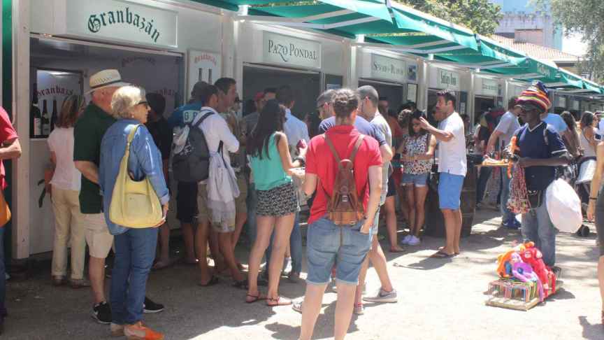 Todo preparado en Cambados Pontevedra para la Fiesta del Albariño