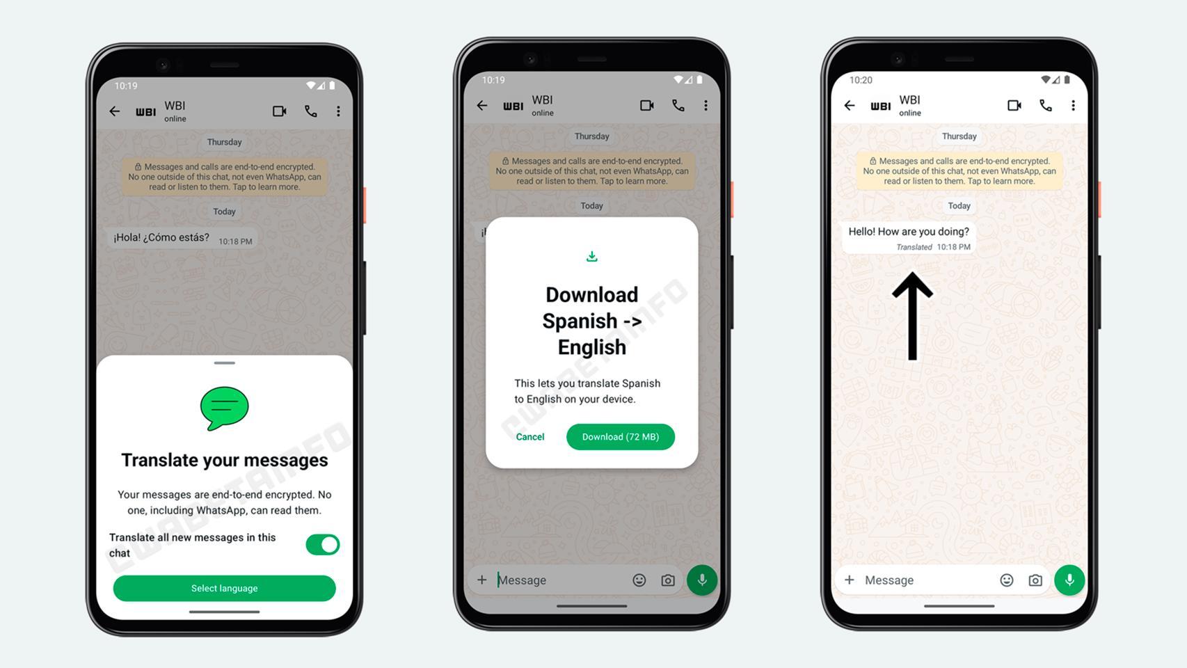 Whatsapp Dice Adi S A Google Translate Usar Su Propio Traductor Para