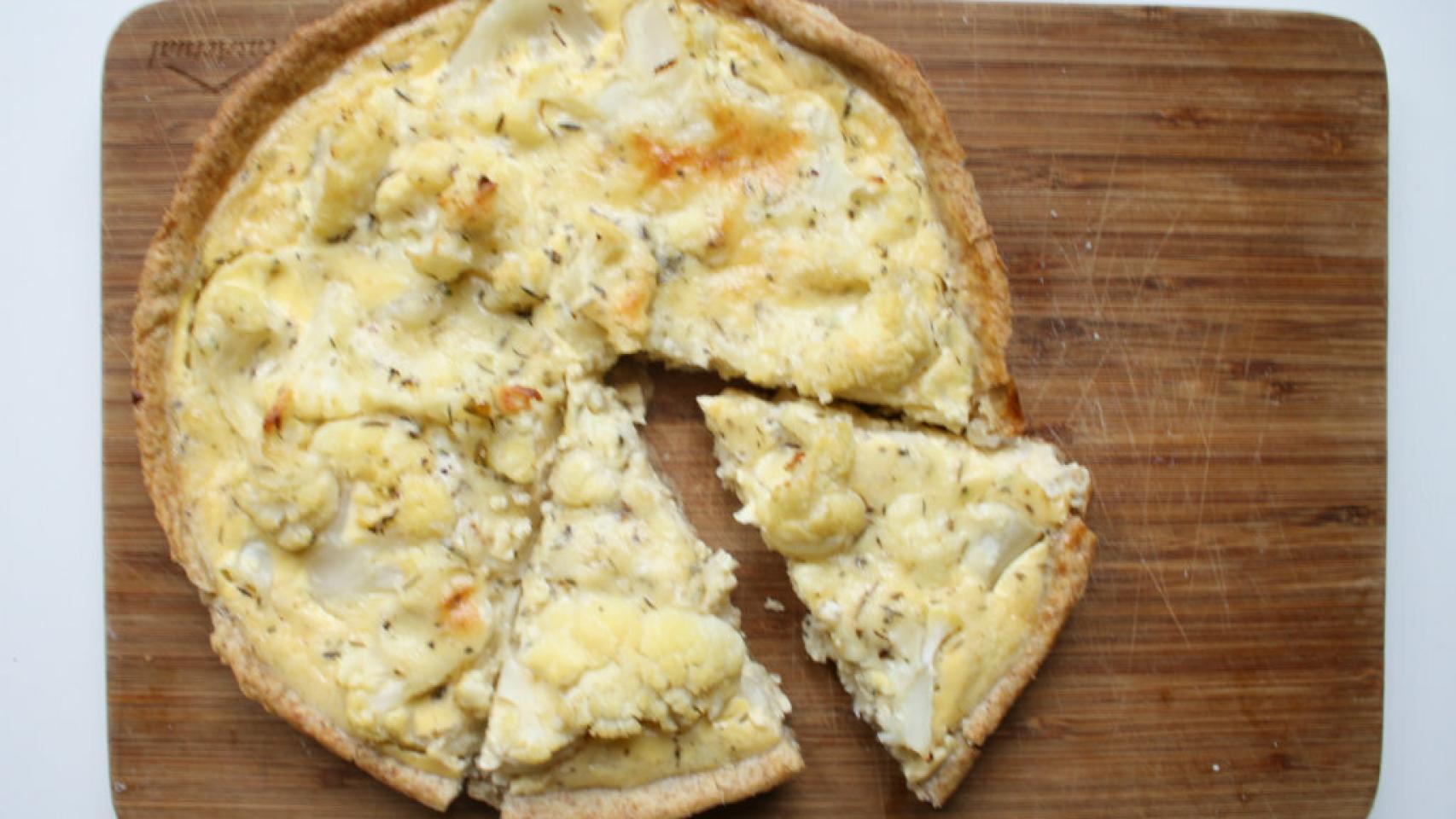 Quiche de coliflor