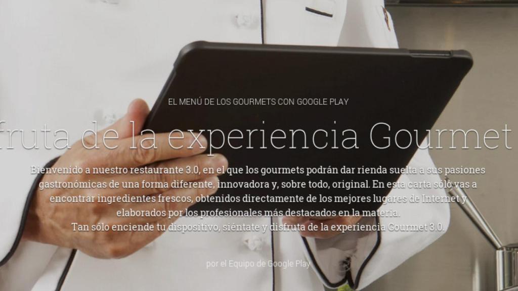 Google Play recopila las mejores aplicaciones de gastronomía en la nueva sección Gourmet 3.0