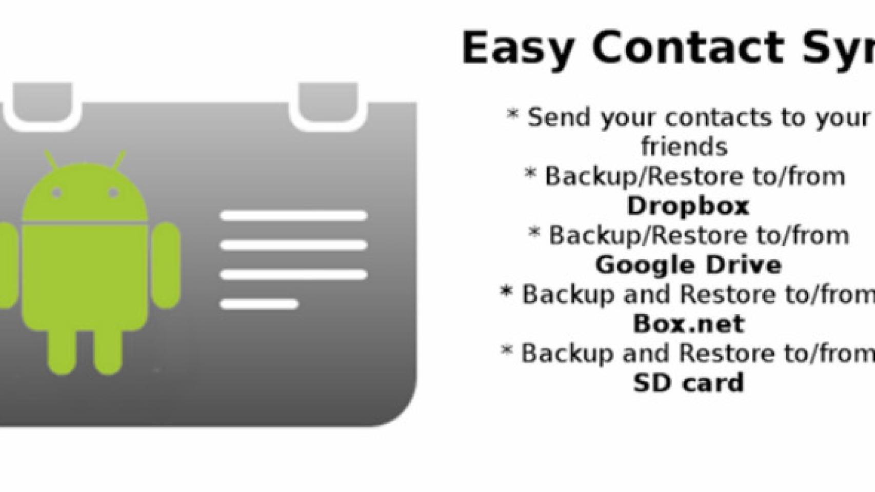 Sincronización total de tus contactos con Easy Contact Sync