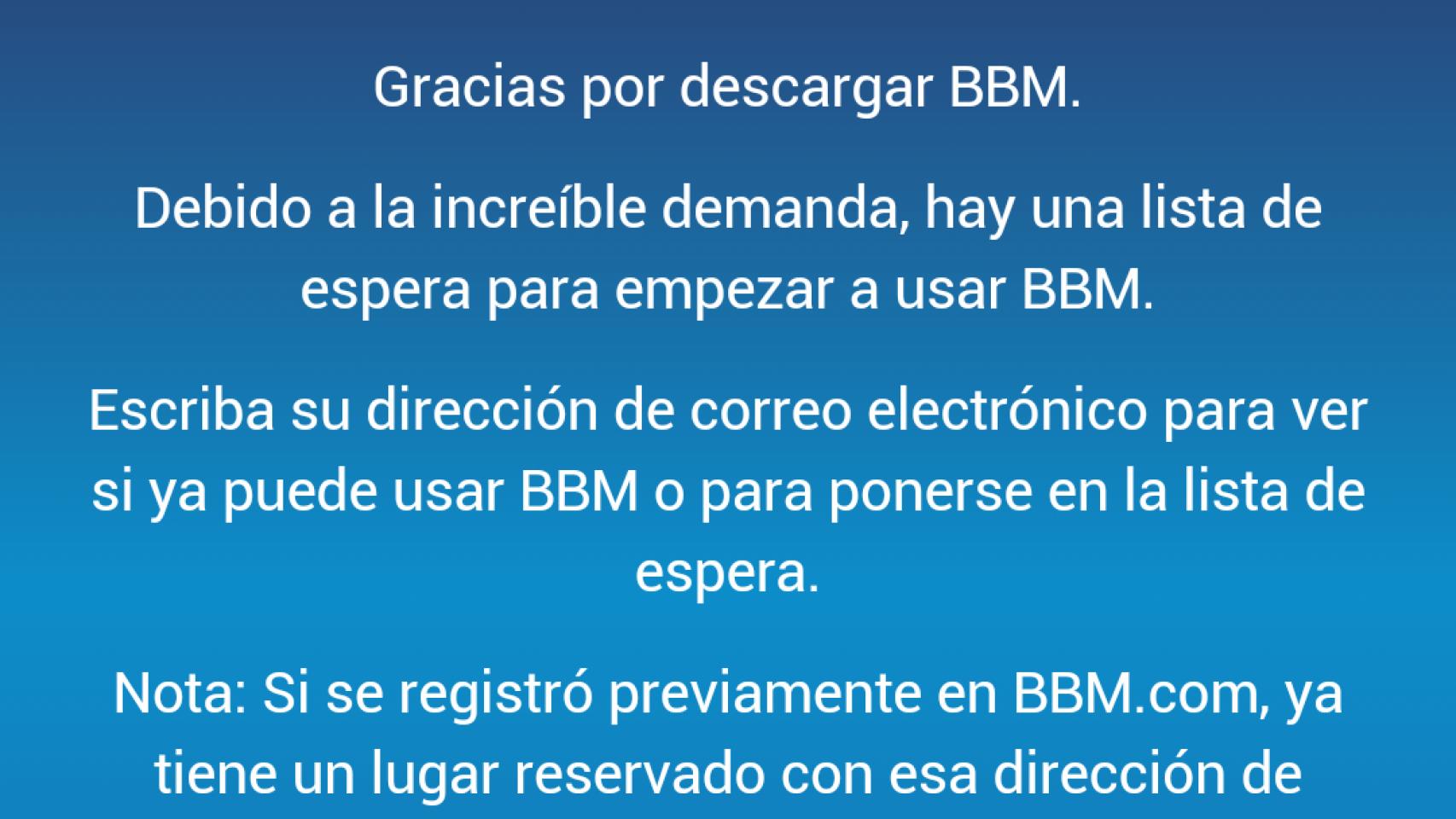 TRUCO: Cómo saltarse la lista de espera para probar BlackBerry Messenger para Android