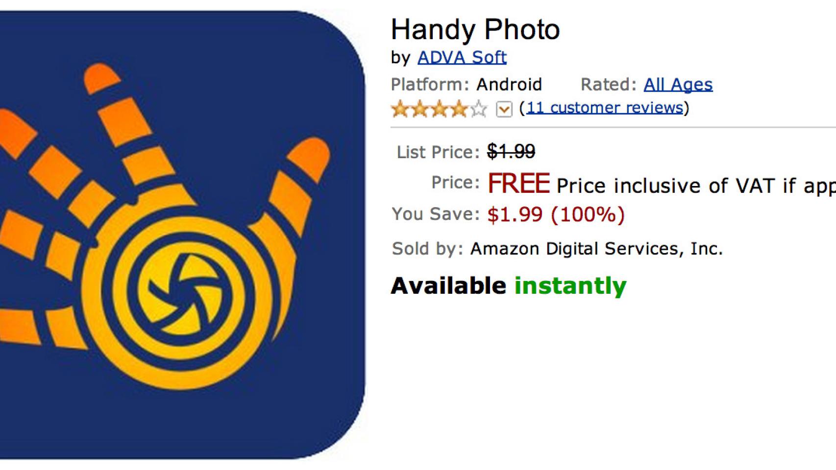 Handy Photo, el potente editor fotográfico gratis hoy en Amazon