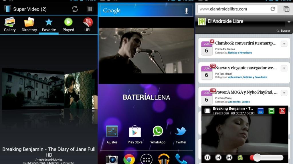 Visualiza vídeos en una ventana emergente con Super Video, la app del Samsung Galaxy S III