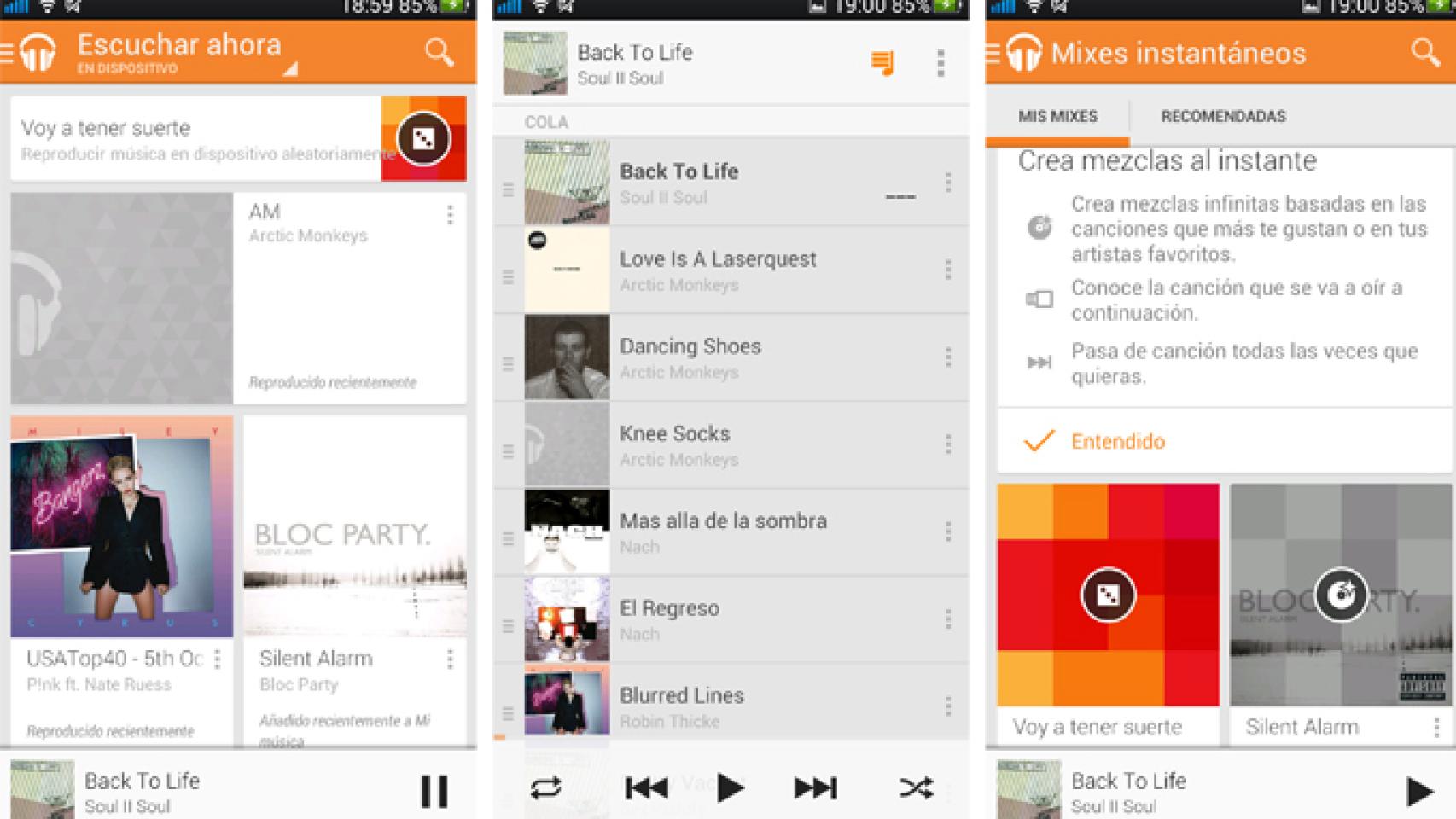 Descarga Google Play Music con nueva función «Voy a tener suerte» [APK]