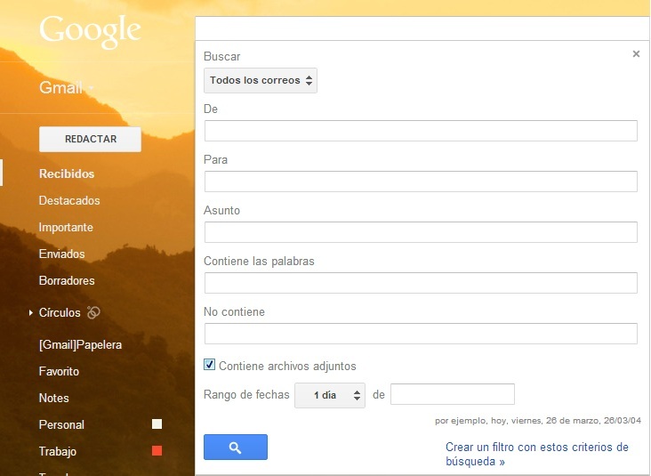 Buscador Gmail