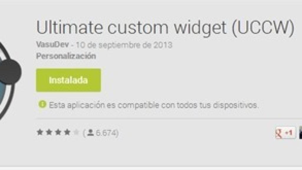 Crea tu Androide: Cómo añadir widgets UCCW