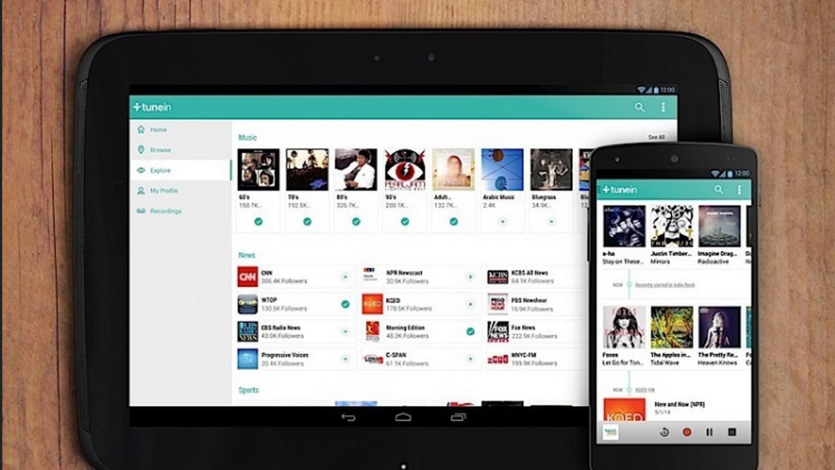 TuneIn se reinventa. De aplicación de radio a red social musical