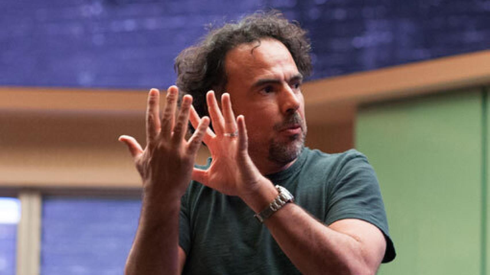 Alejandro González Iñárritu, durante un rodaje.