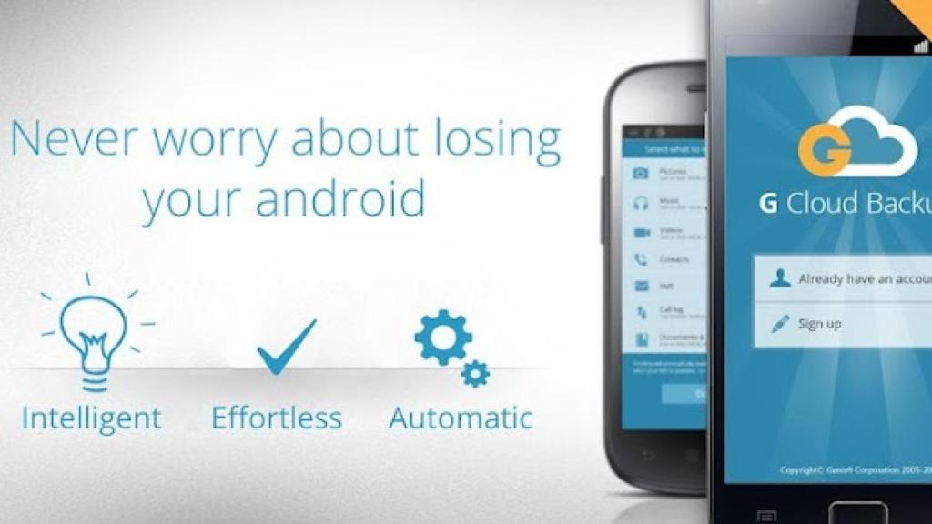 Guarda rápida y fácilmente todos los datos de tu Android con G Cloud Backup