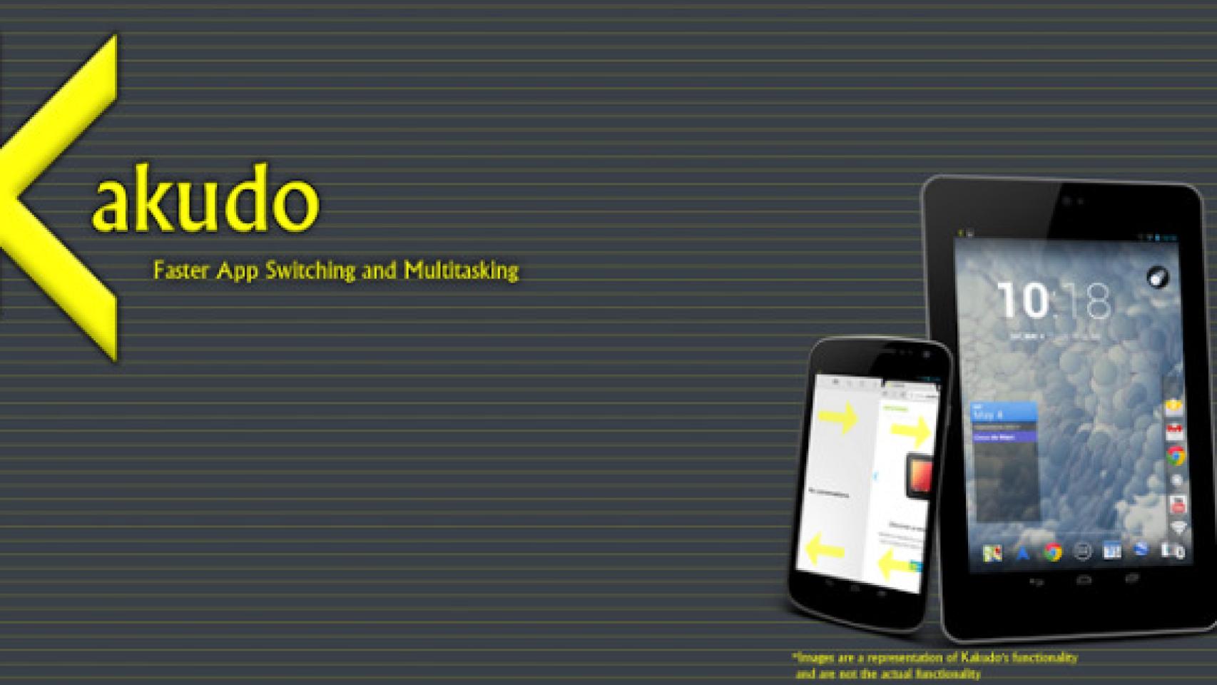 Kakudo: Cambia de apps y activa la multitarea deslizando tus dedos por la pantalla