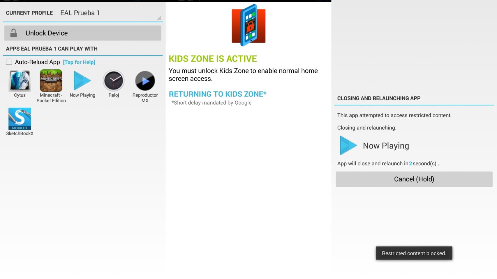 Controla lo que hacen tus hijos en Android con Kids Zone App Lock