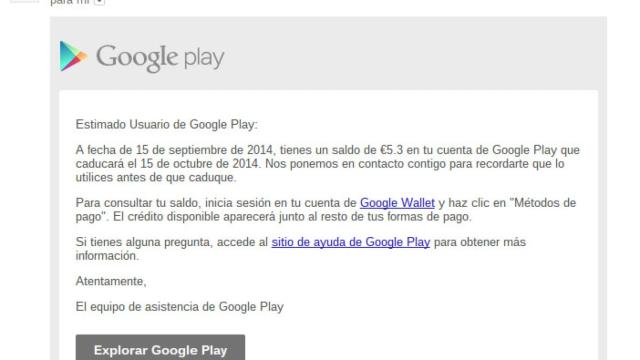La promoción de KitKat y el saldo para Google Play termina el 15 de Octubre