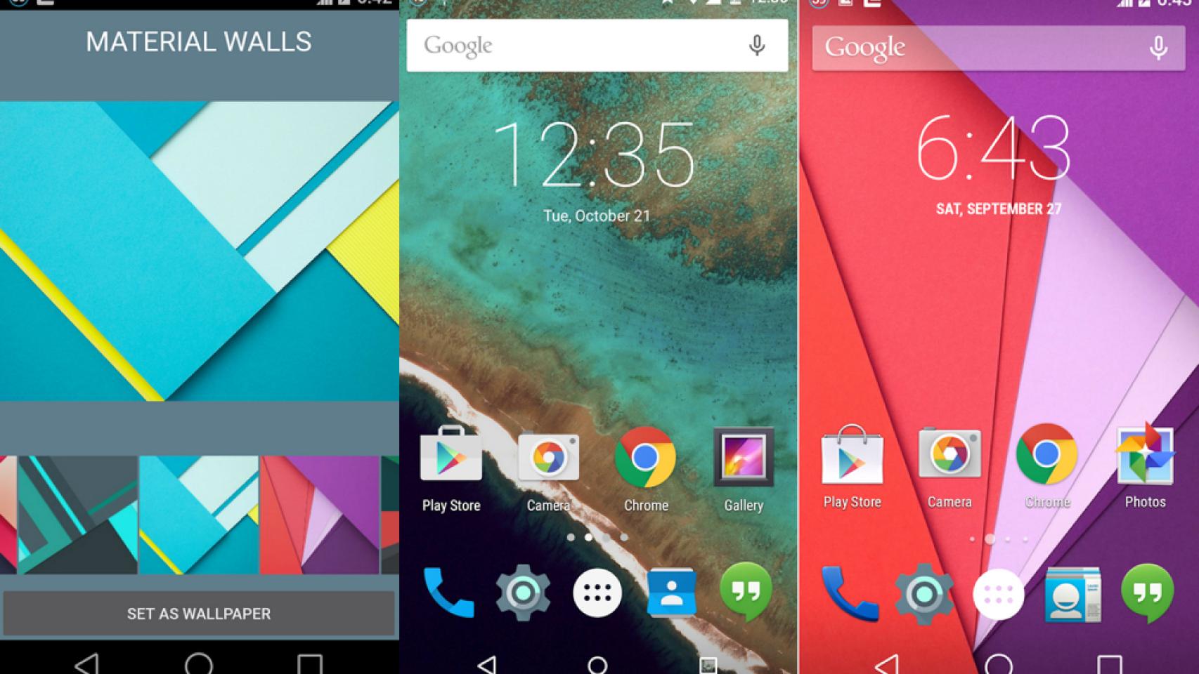 Material Wallpapers, la app de fondos de pantalla inspirada en Android Lollipop