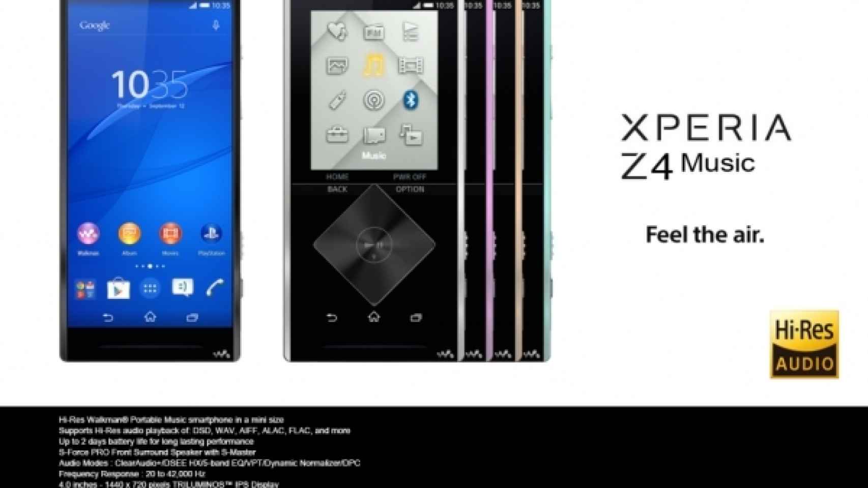 Sony Xperia Z4 Music, características e imágenes filtradas