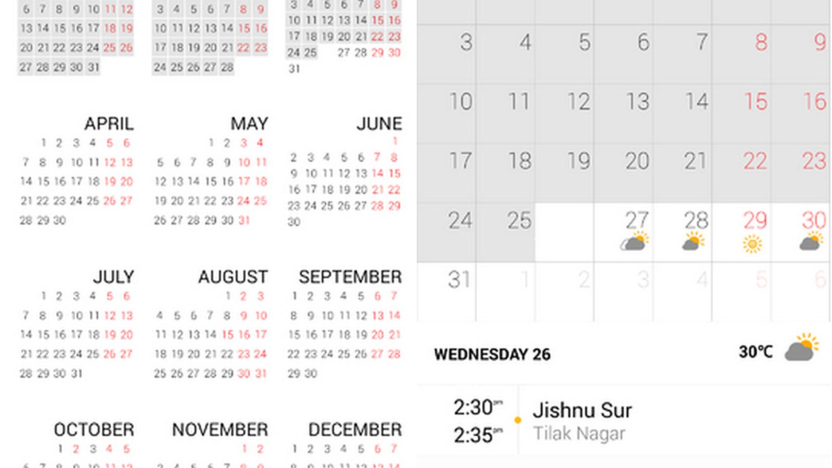 Instala la app de calendario del Sony Xperia Z2 en cualquier Android 4.0 o superior