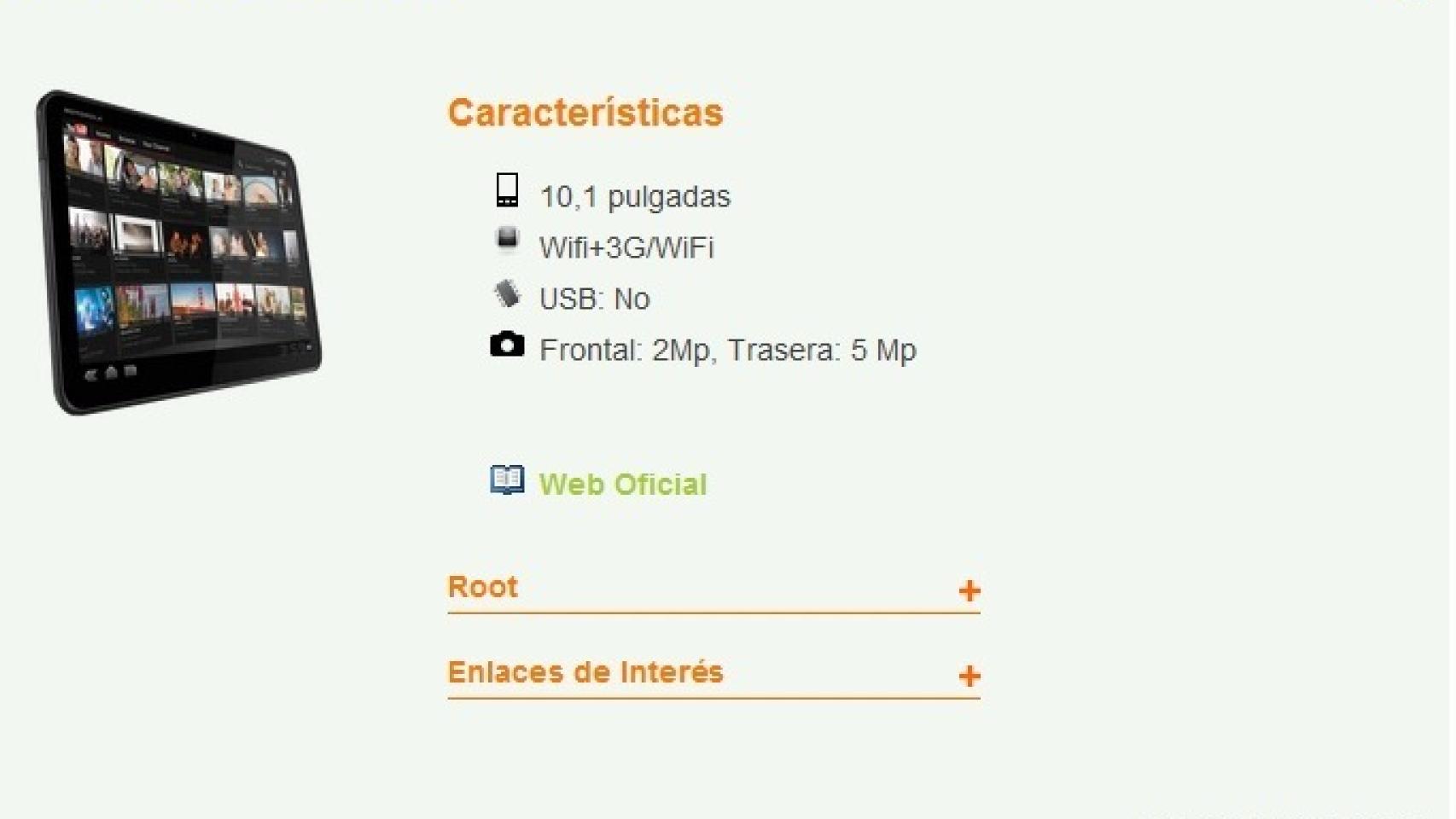 Recopilación de Tablets Android