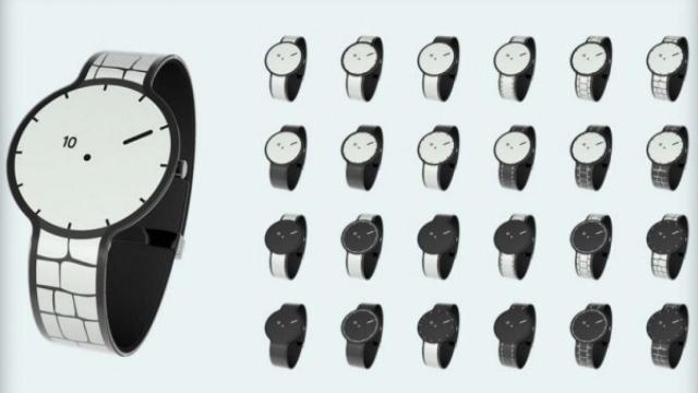 FES, el reloj de Sony con tinta electrónica que cambia de diseño con tus pulsaciones