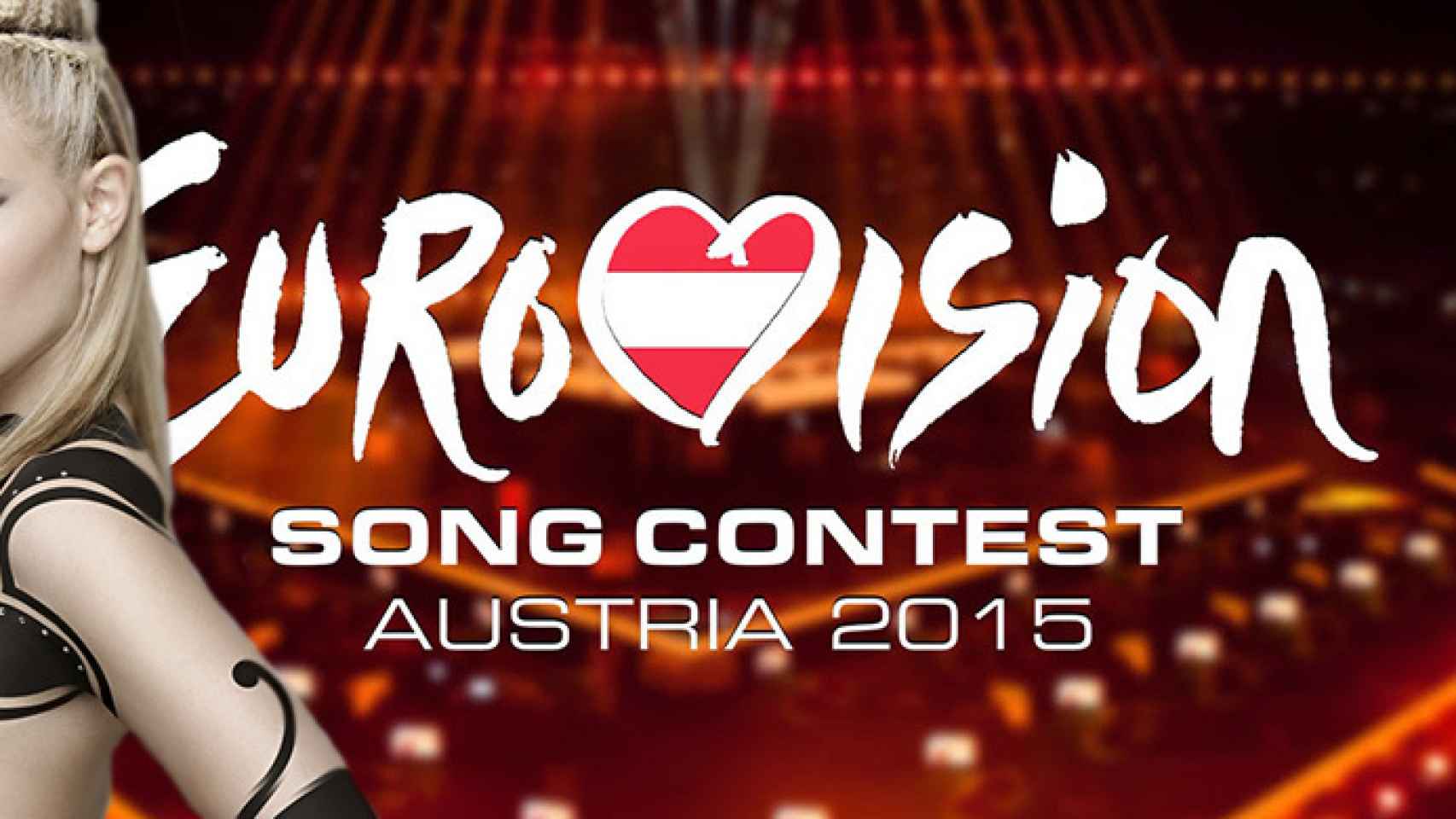 Edurne con el logo de Eurovisión