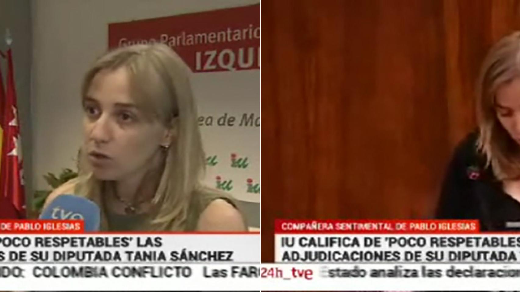 TVE trata a Tania Sánchez como la compañera sentimental de Pablo Iglesias