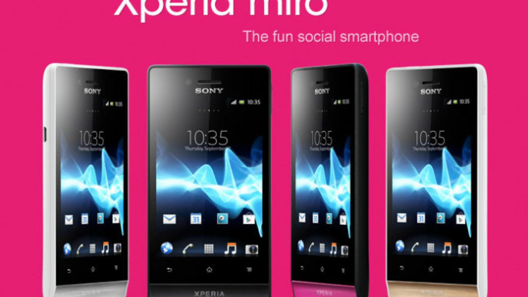 SONY Xperia Miro: Esta era la sorpresa: Un colorido smartphone de gama media
