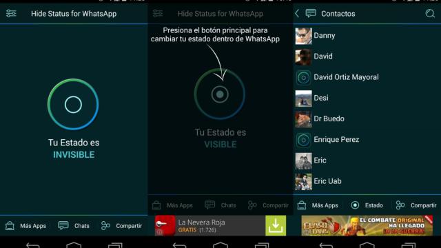 Congela tu última conexión en WhatsApp con el renovado cliente Hide Status WhatsApp [Root]