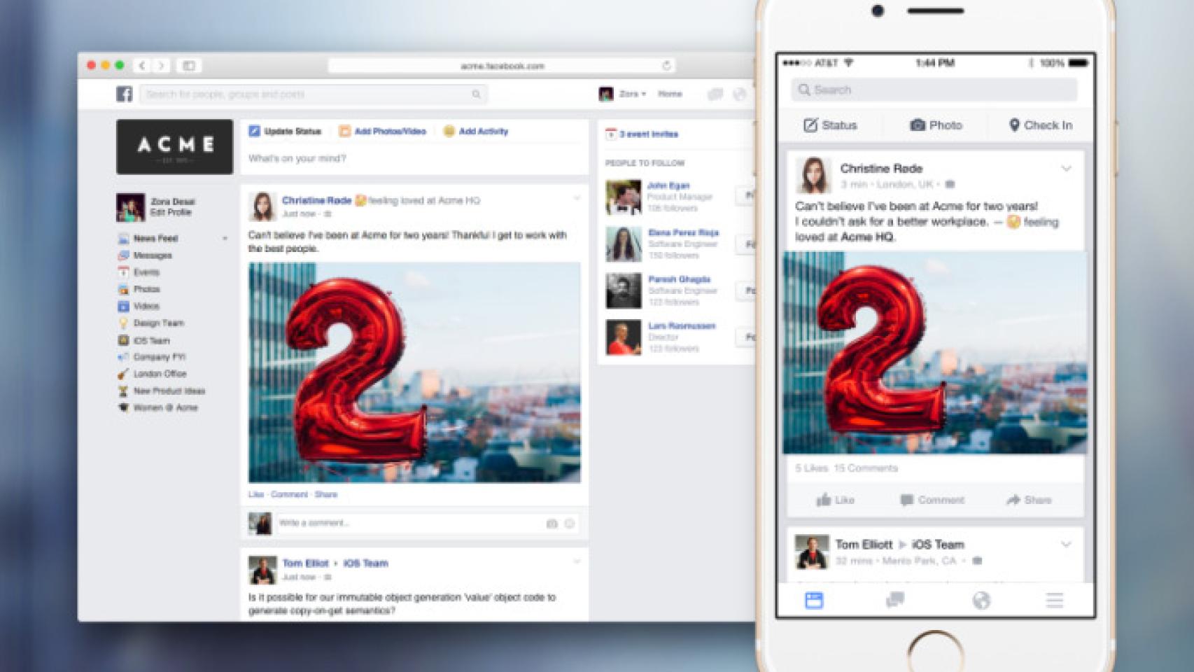Facebook at Work para Android, o cómo usar Facebook con tu jefe delante