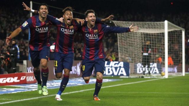 barcelona-s-luis-suarez-neymar-and-lionel-messi-celebrate-a-goal-against-atletico-madrid-during-their-spanish-first-division-soccer-match-at-camp-nou-stadium-in-barcelona