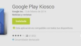 Descarga Google Play Kiosko 3.1 con nuevo widget y menús