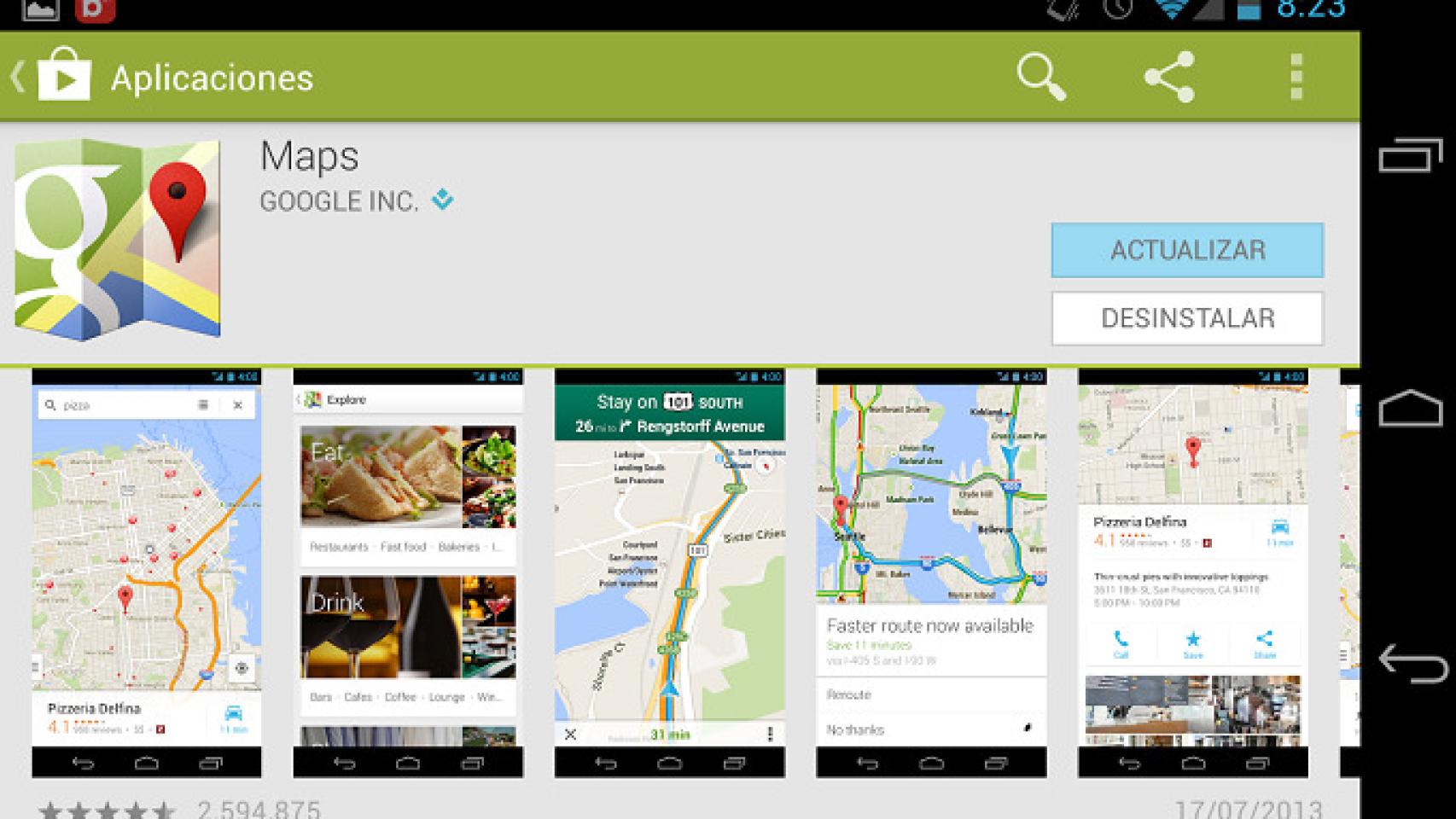 Nuevo Google Maps ya disponible para todos