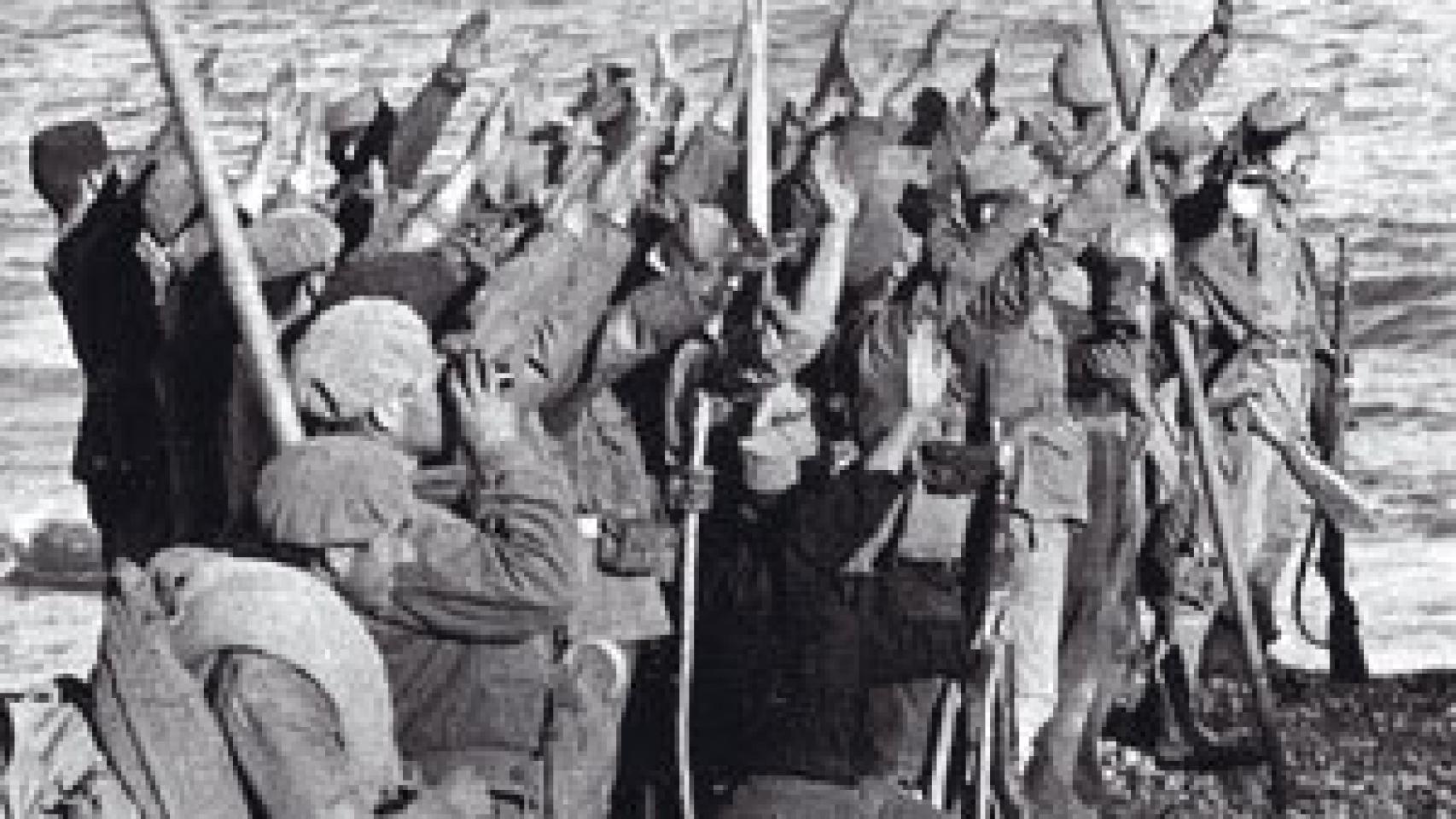 Image: Combatientes requetés en la Guerra Civil española