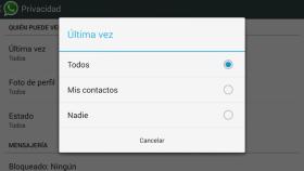 Oculta tu última conexión en WhatsApp, nueva función