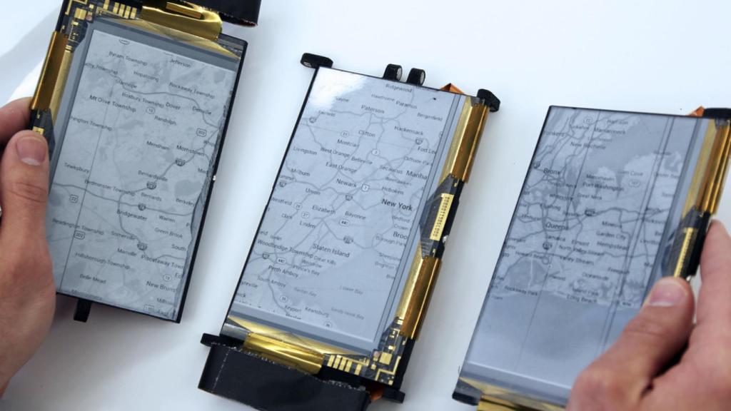 PaperFold, el smartphone plegable con tres pantallas de tinta electrónica