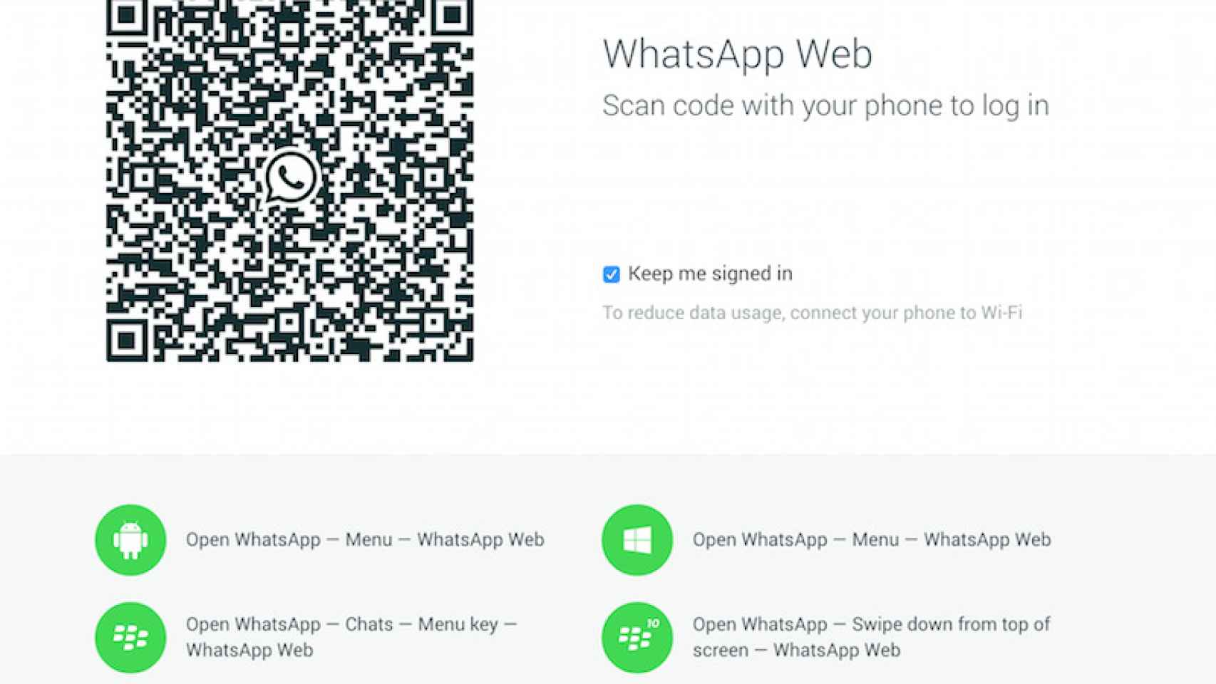 WhatsApp Web ya disponible