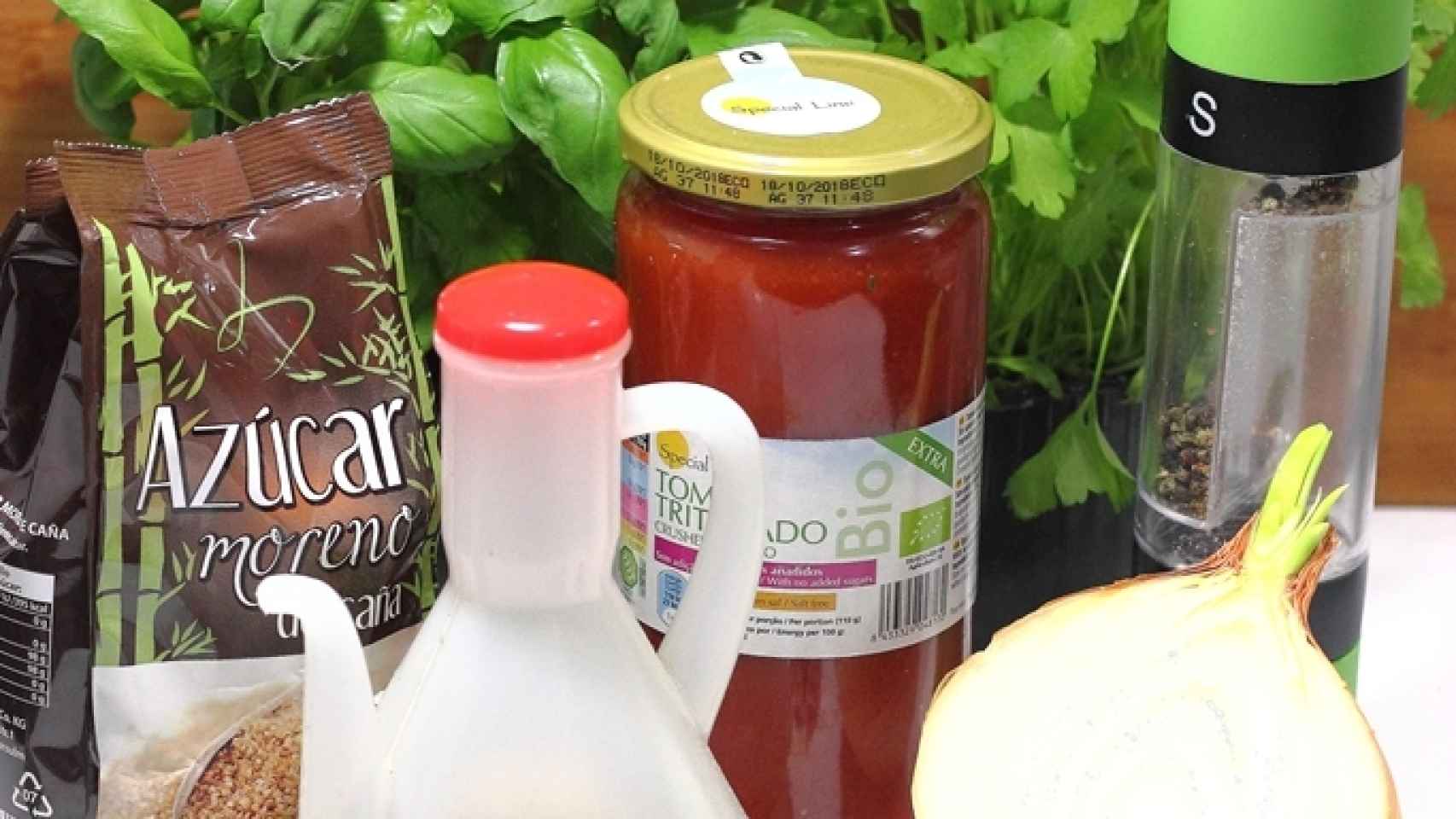 Salsa de tomate rápida Ingredientes