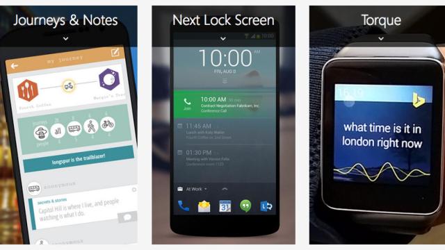Microsoft demuestra su interés por Android con 4 nuevas aplicaciones