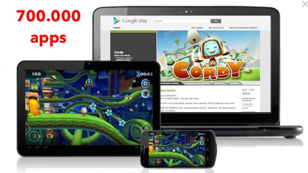 Google Play alcanza las 700.000 aplicaciones