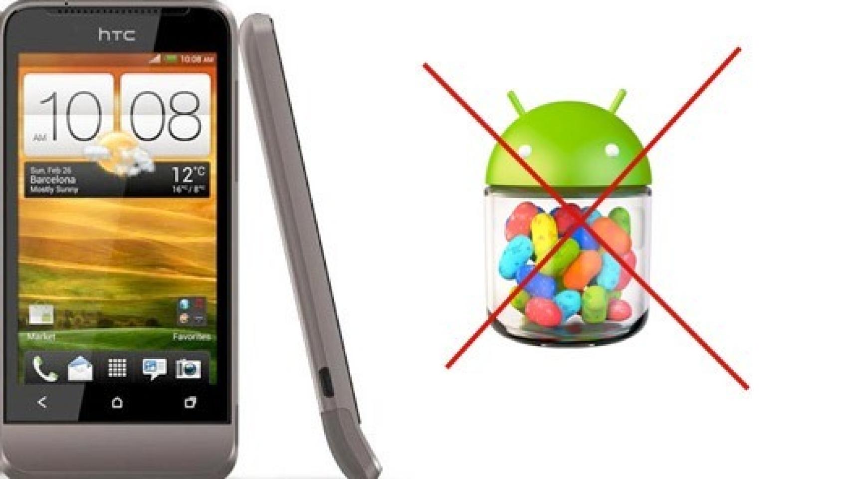 Los teléfonos HTC solo recibirán Android 4.1 Jelly Bean si tienen más de 512 Mb de RAM