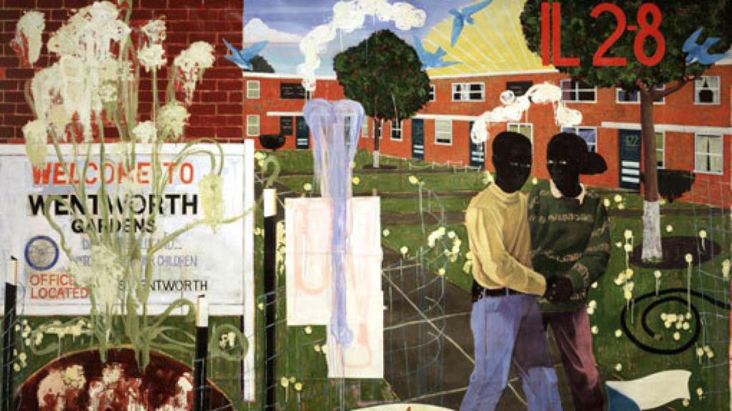 Image: Kerry James Marshall, negro sobre negro