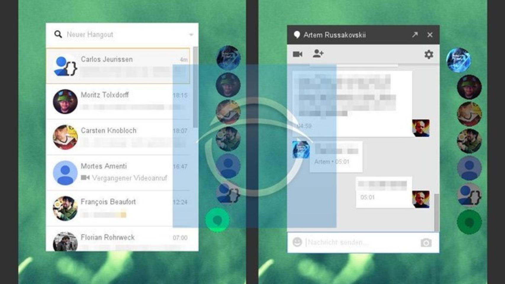 Google está trabajando en un rediseño de Hangouts denominado «Ultra Violet»