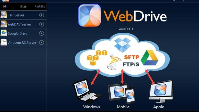 WebDrive, el conocido gestor de archivos en la nube, ya disponible en Android