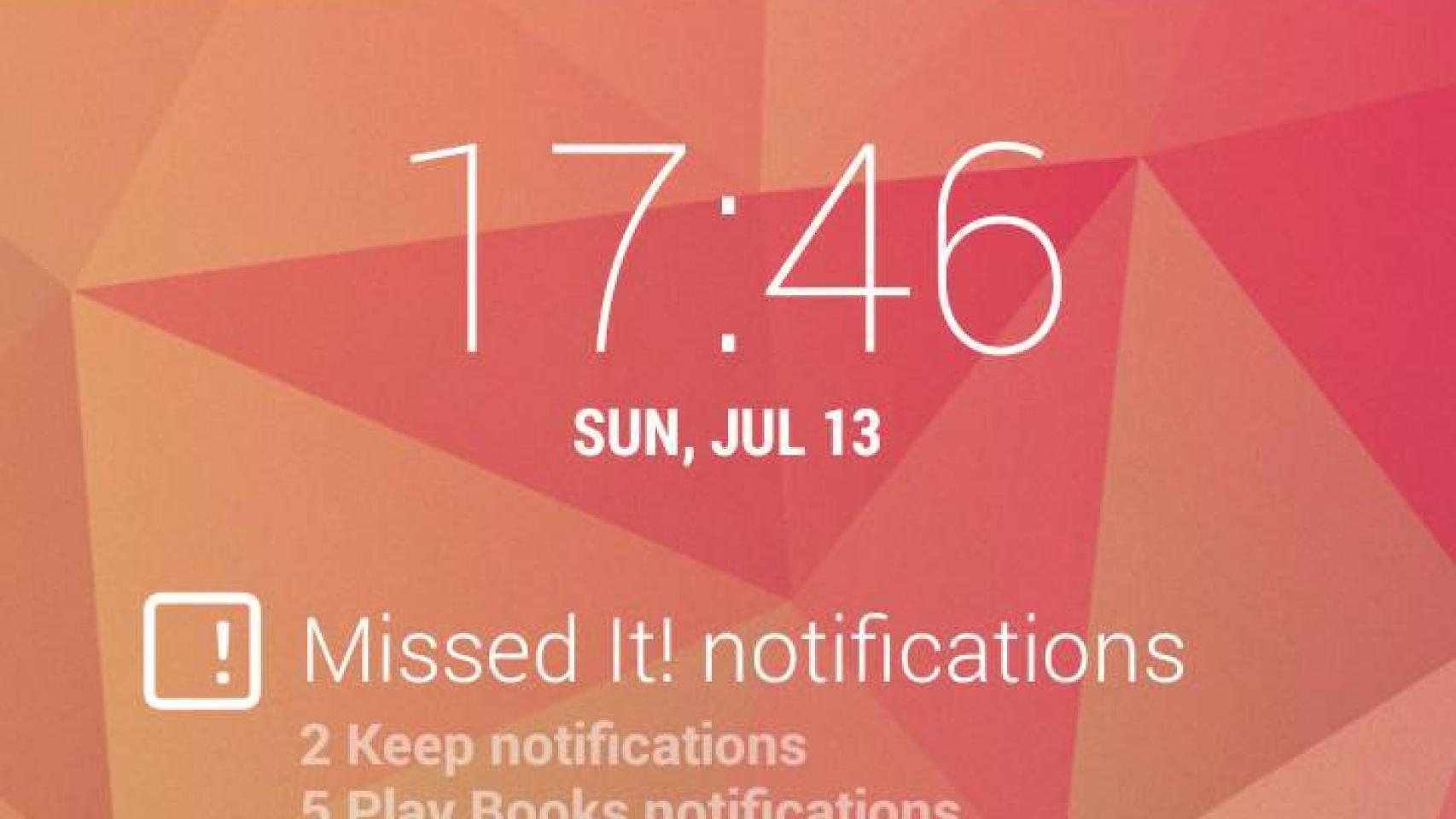 Missed It! se integra con DashClock para mostrar todas las notificaciones que nos interesan