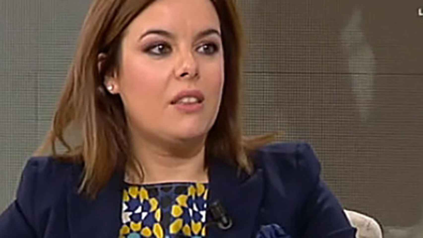 Soraya Sáenz de Santamaría regresa a un plató de TV  tras dos años de ostracismo