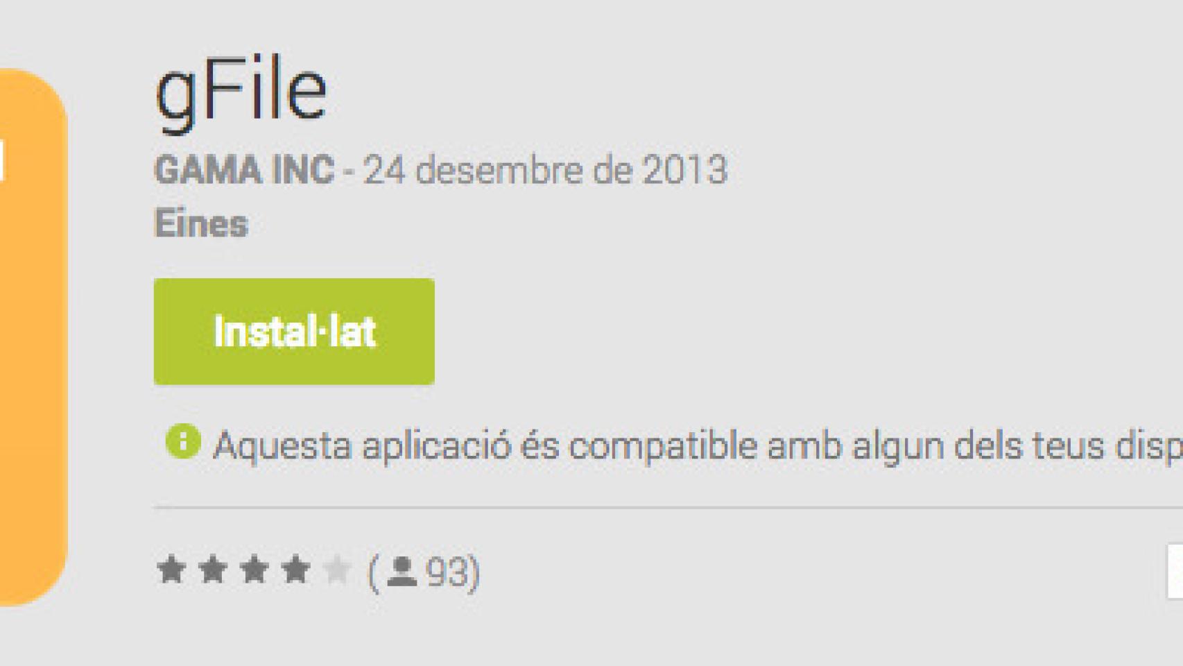 gFile, un gestor de archivos para Android con la apariencia de Gmail