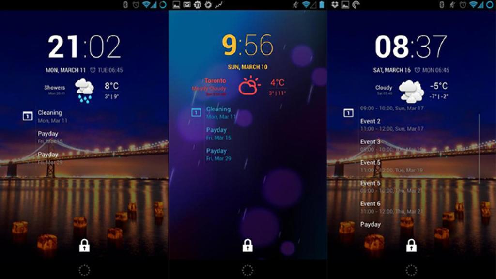 El widget de desbloqueo cLock de CyanogenMod disponible para todos, aunque no tengas su ROM