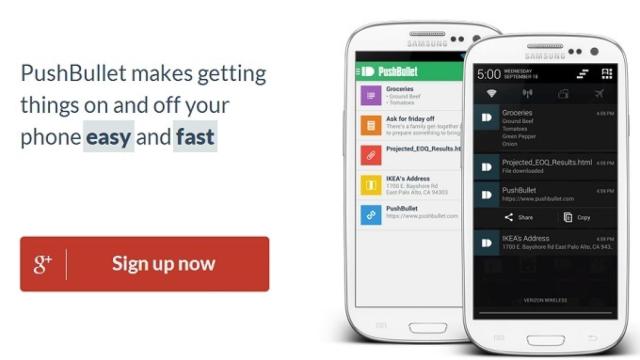 PushBullet ahora permite enviar contenido de tu Android a Chrome en el PC