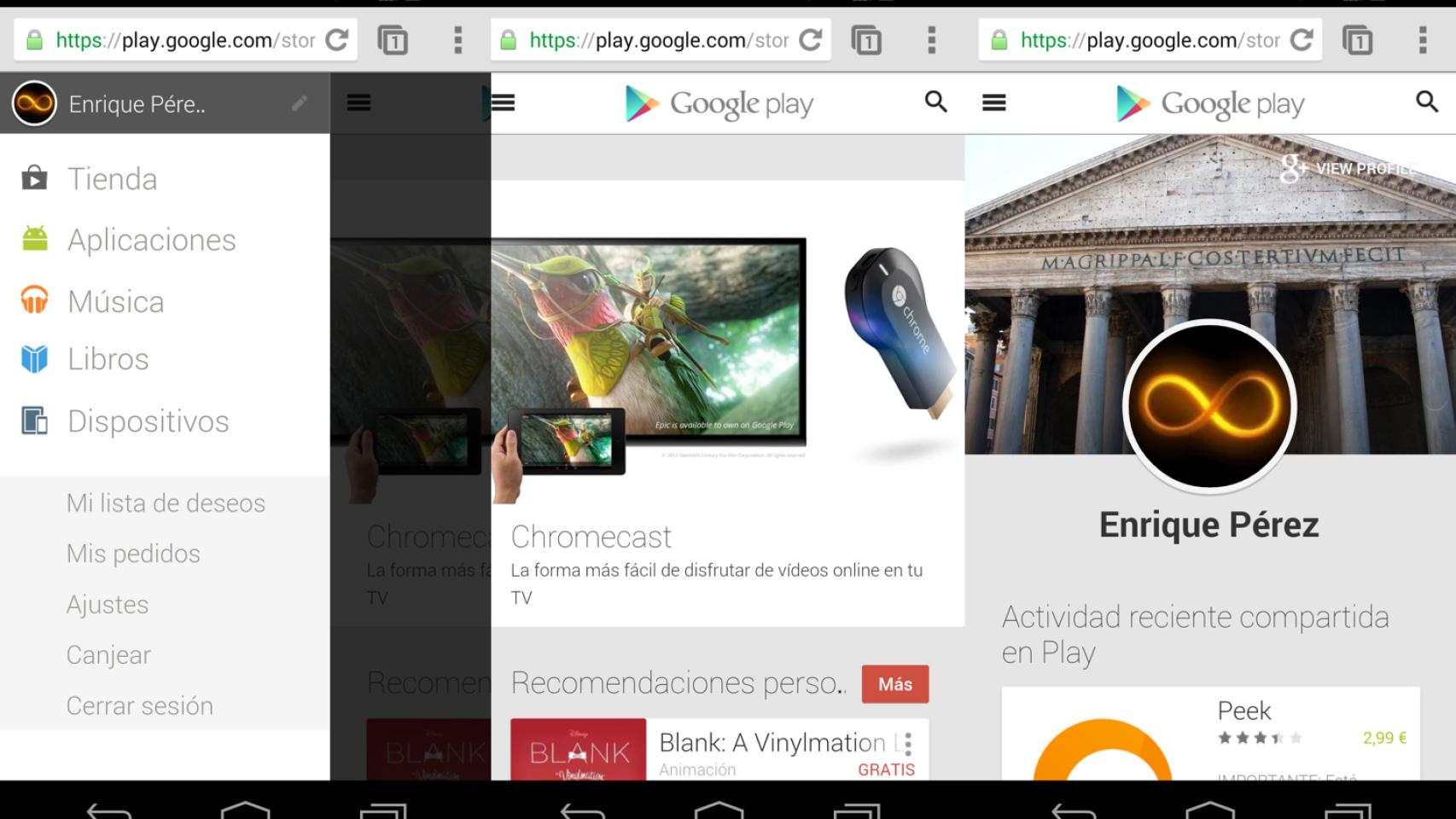 Google Play ya tiene versión web móvil