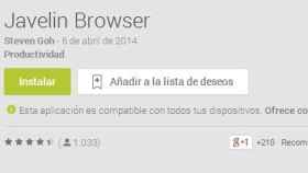 Javelin Browser, el navegador ultrarrápido tiene problemas de seguridad