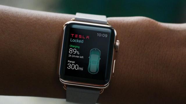 tesla apple watch 2