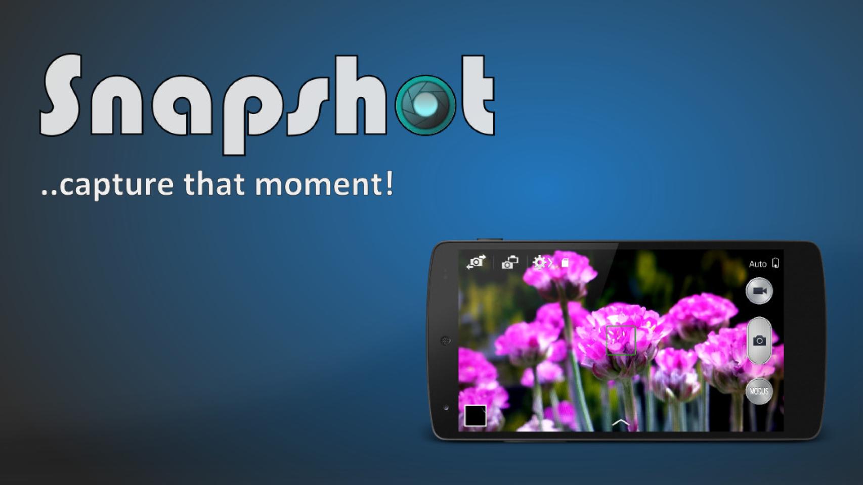 Abre la aplicación de cámara en el momento justo con Snapshot